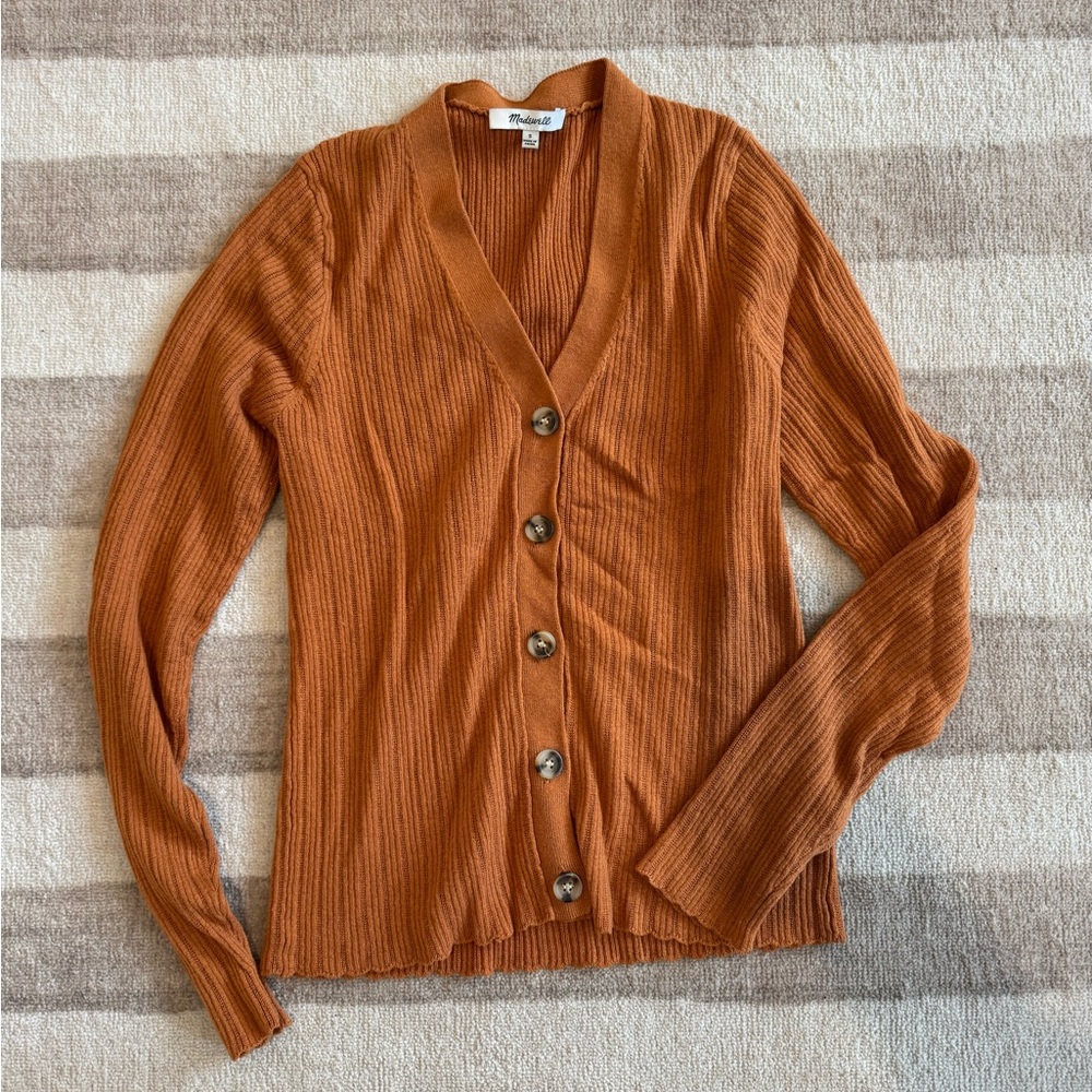 Madewell Women's Orange Lightweight Sweater